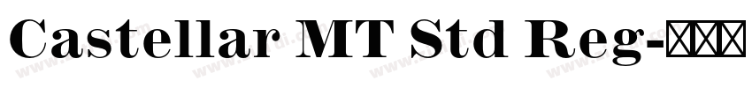 Castellar MT Std Reg字体转换
